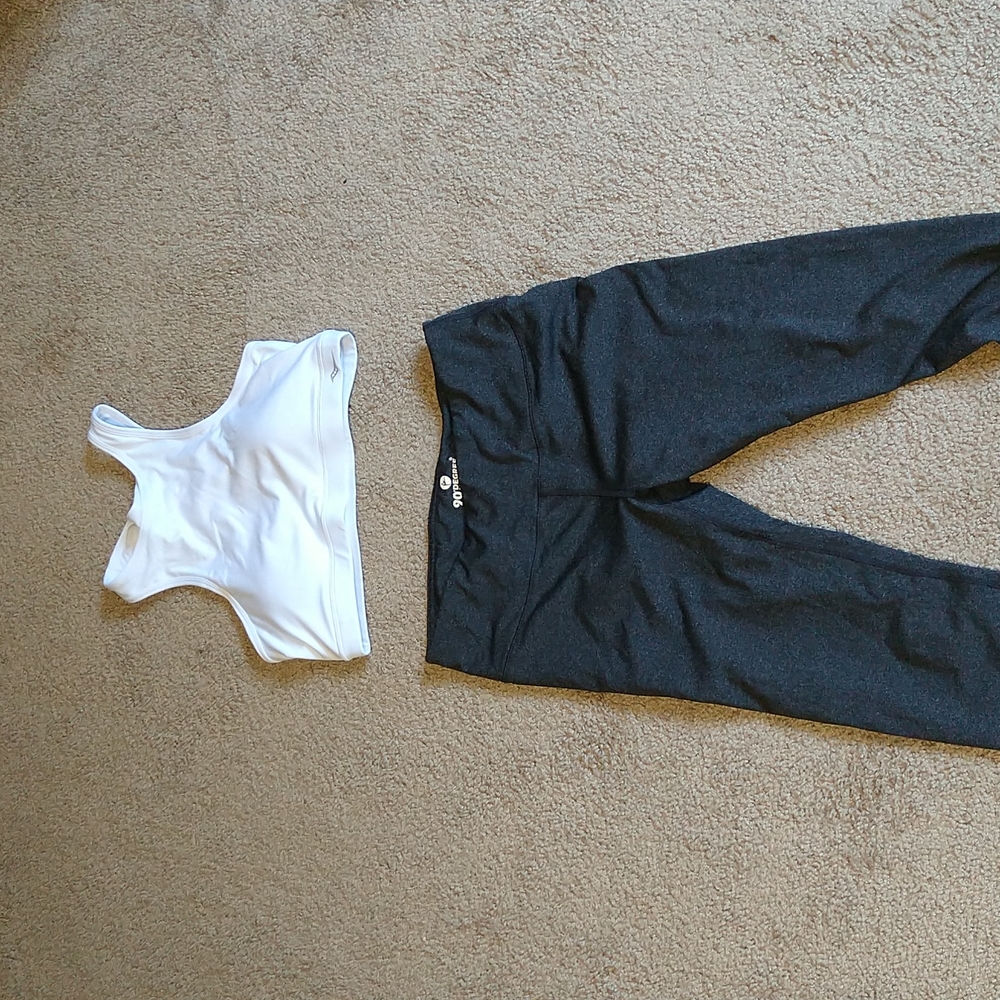 Cute workout set- willing to separate. Like new condition for both!